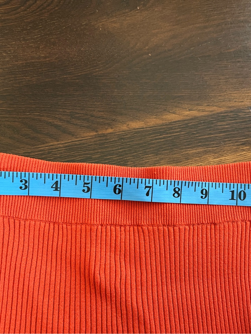 Le Ore Rimini Ribbed Knit Flare Pant Women's S Orange Spice Split Leg Pull On - Picture 12 of 13